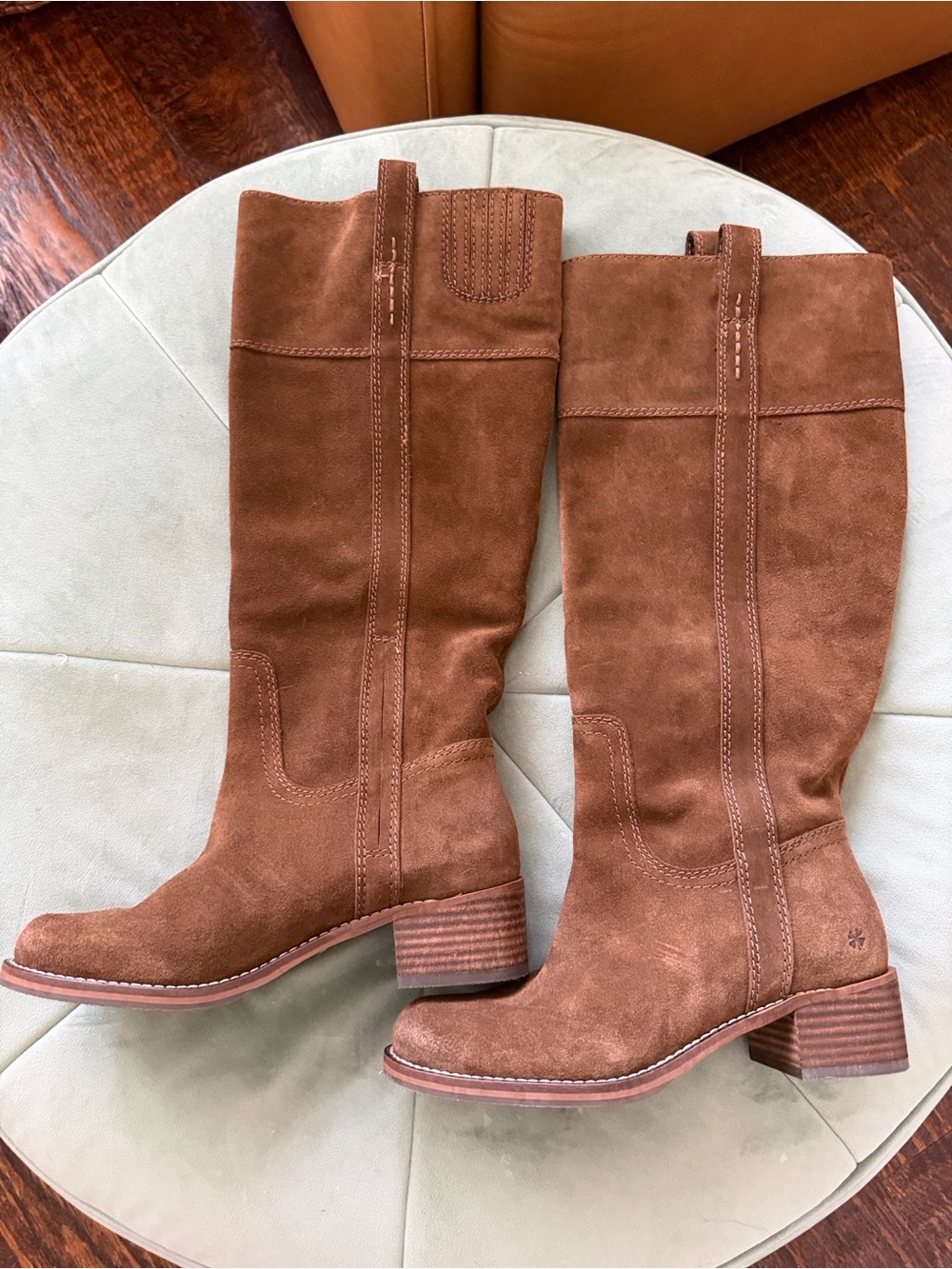 Lucky Brand Tall Suede Boots in Brown - Like New